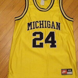 Vintage Classic Nike Jimmy King Fab Five Michigan Jersey 44-L Used